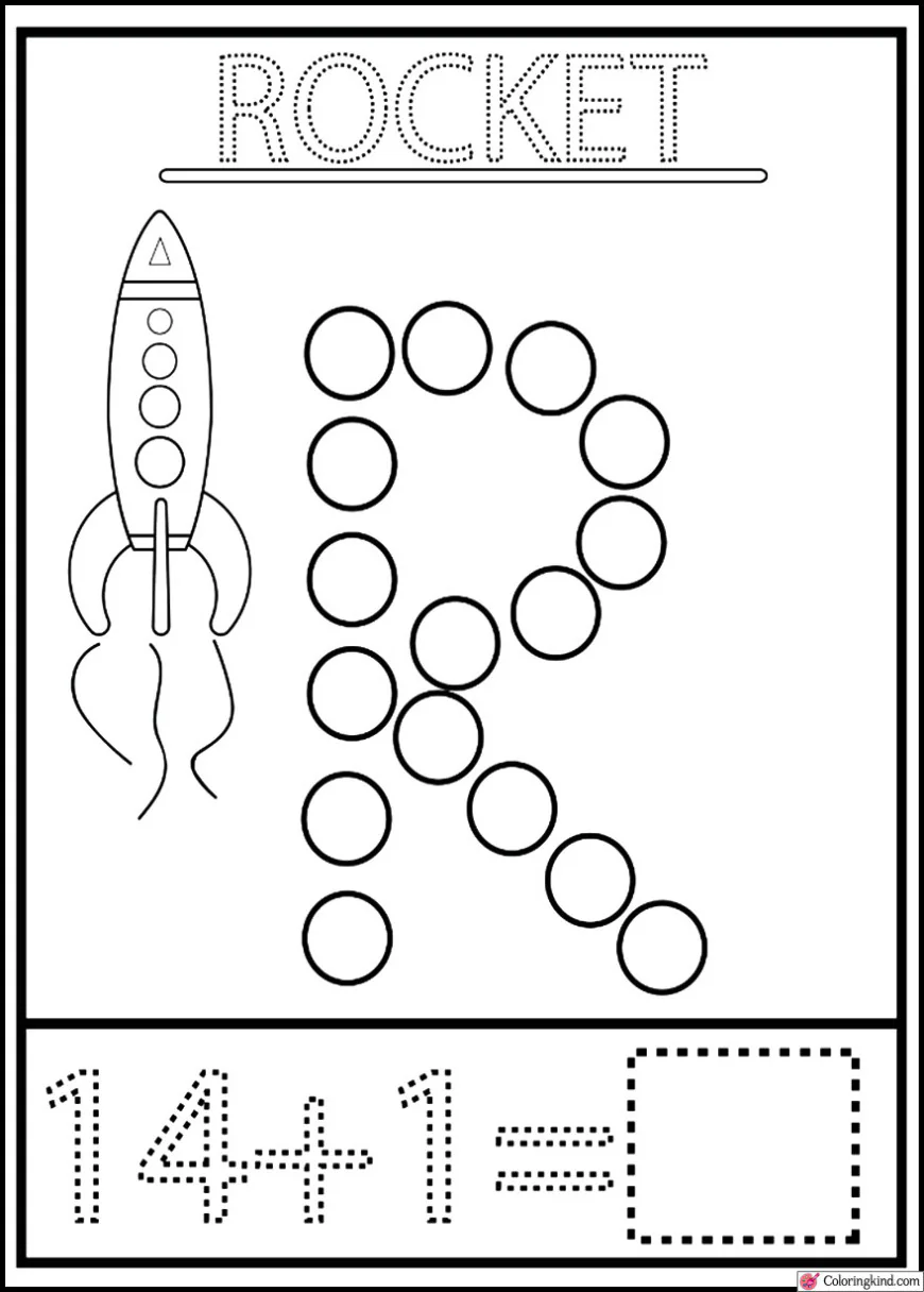 Dot Letter Number Worksheets(O,P,Q,R,S,T)