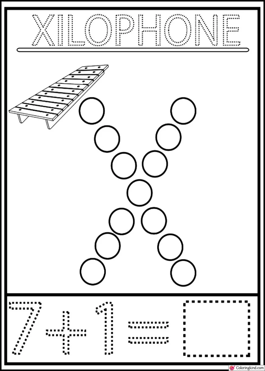 Dot Letter Number Worksheets(U,V,W,X,Y,Z)
