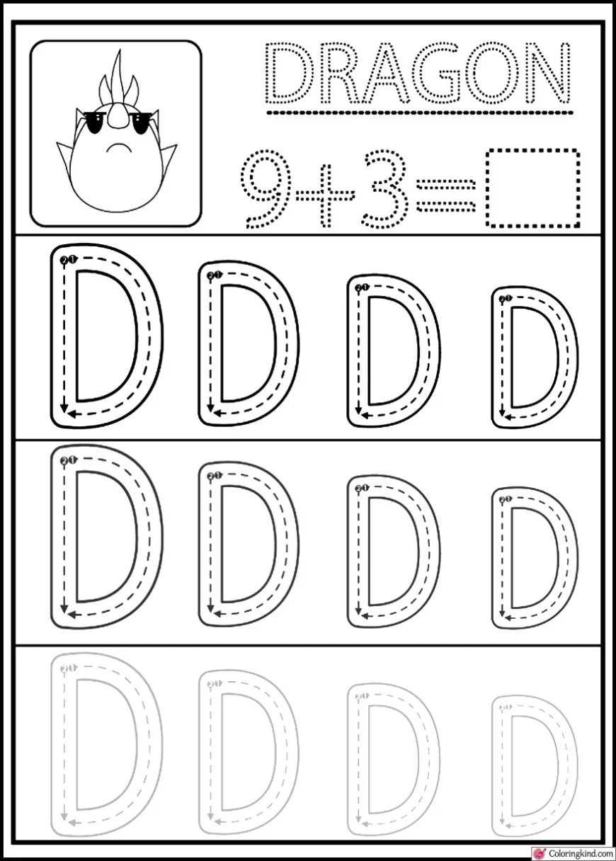 Letter Tracing List One