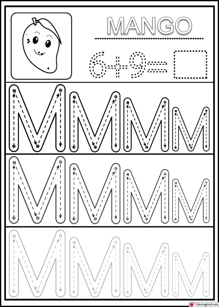 Letter Tracing List Two