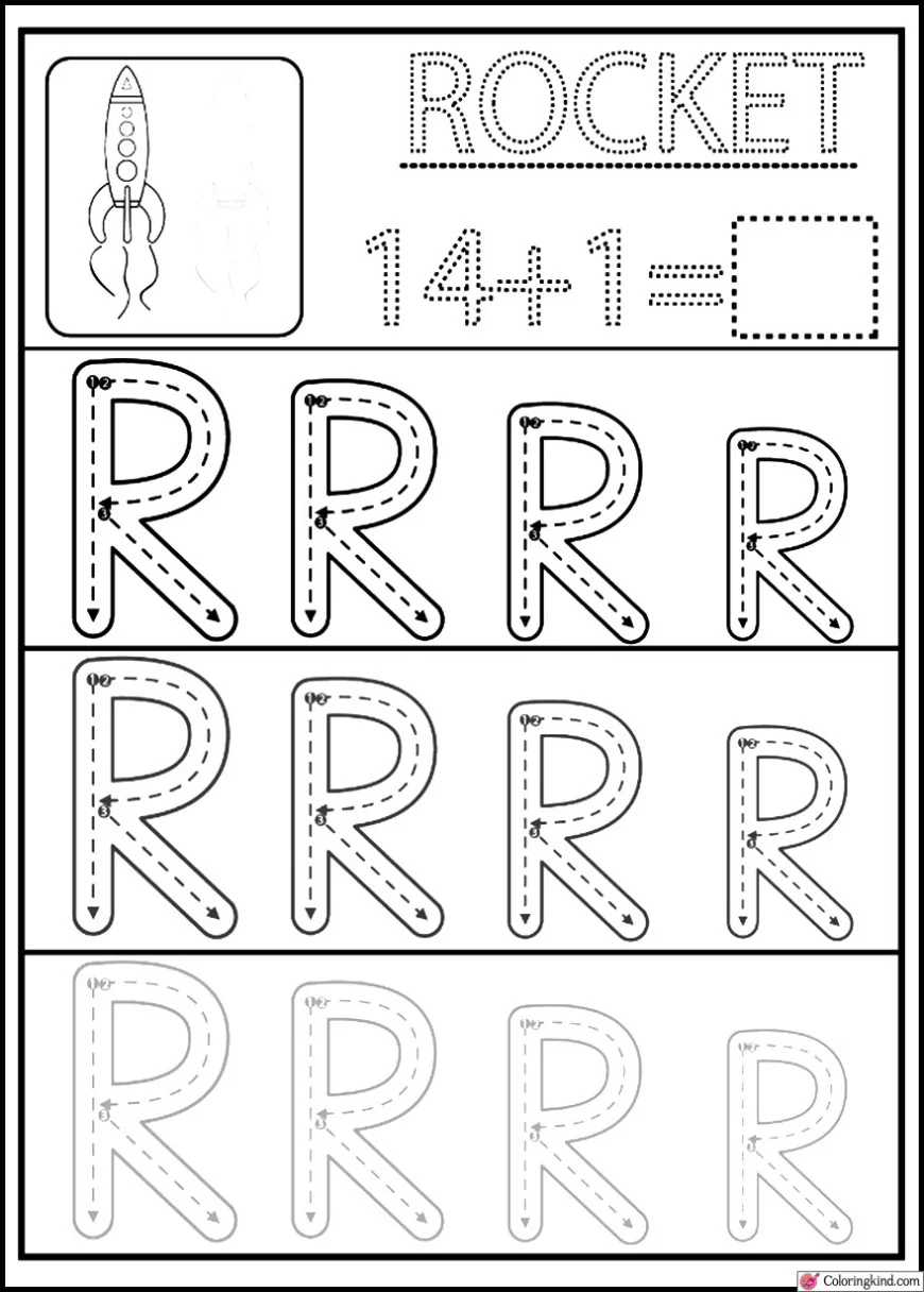 Letter Tracing List Two
