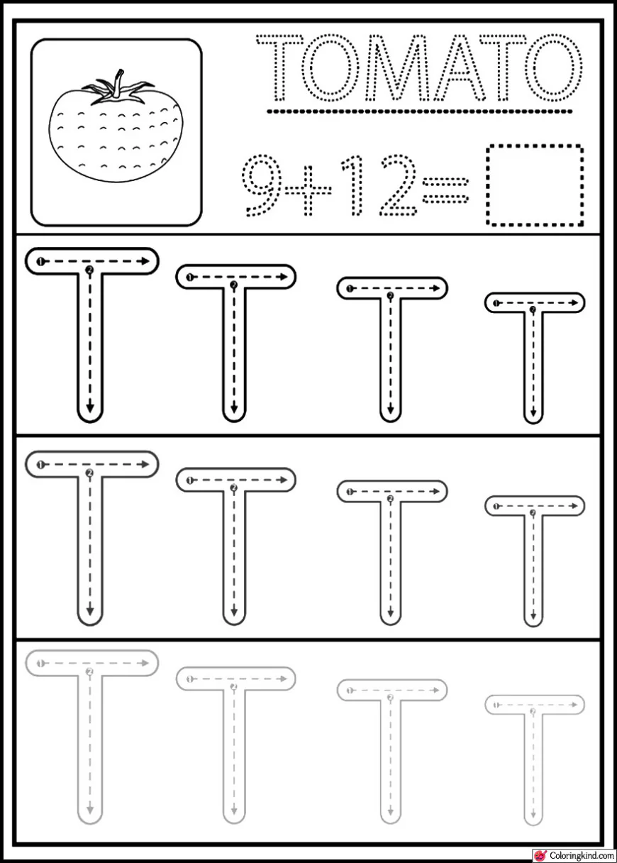 Letter Tracing List Two
