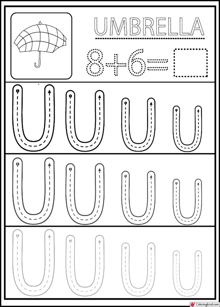 Letter Tracing List Three