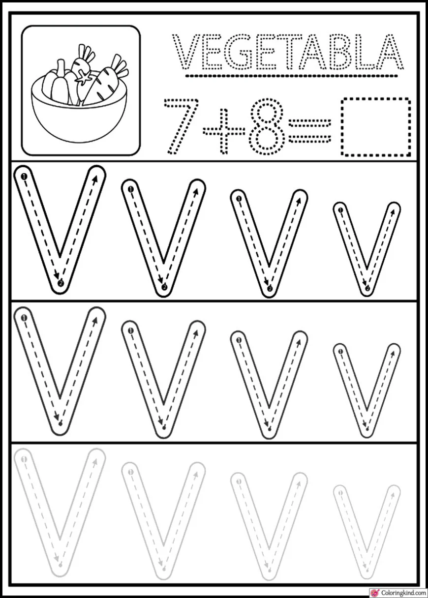 Letter Tracing List Three