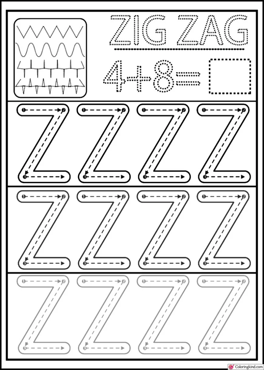 Letter Tracing List Three