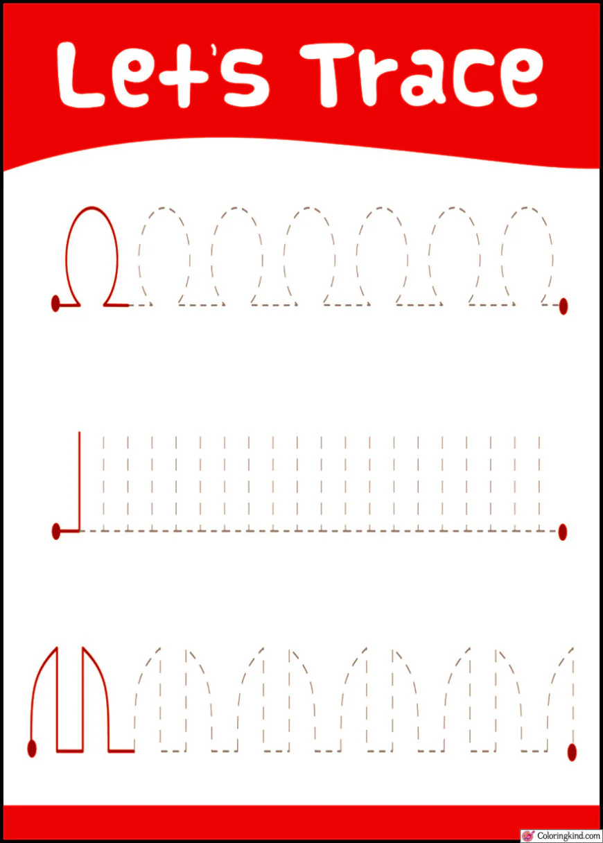 Pencil Control Tracing One