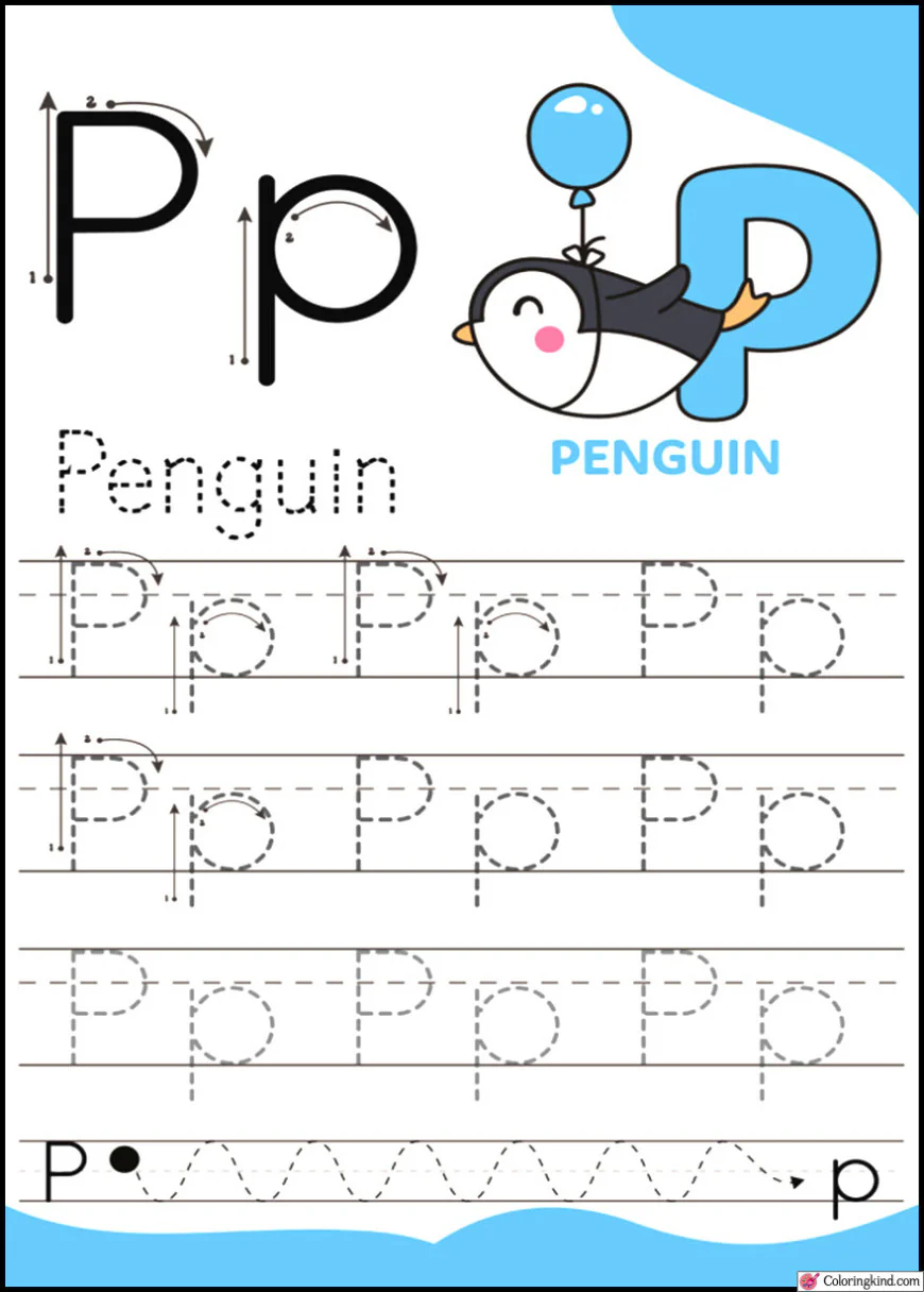 Pencil Control Tracing Four