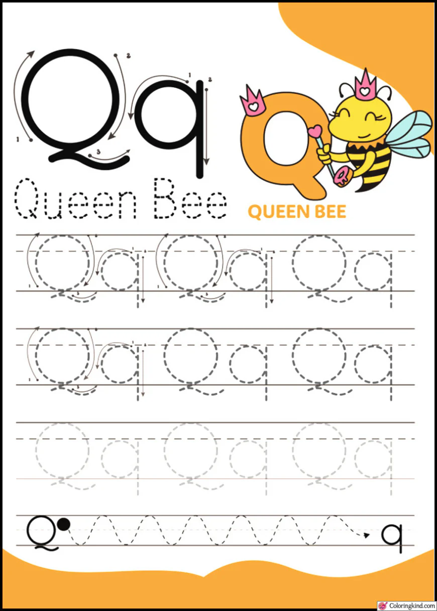 Pencil Control Tracing Four