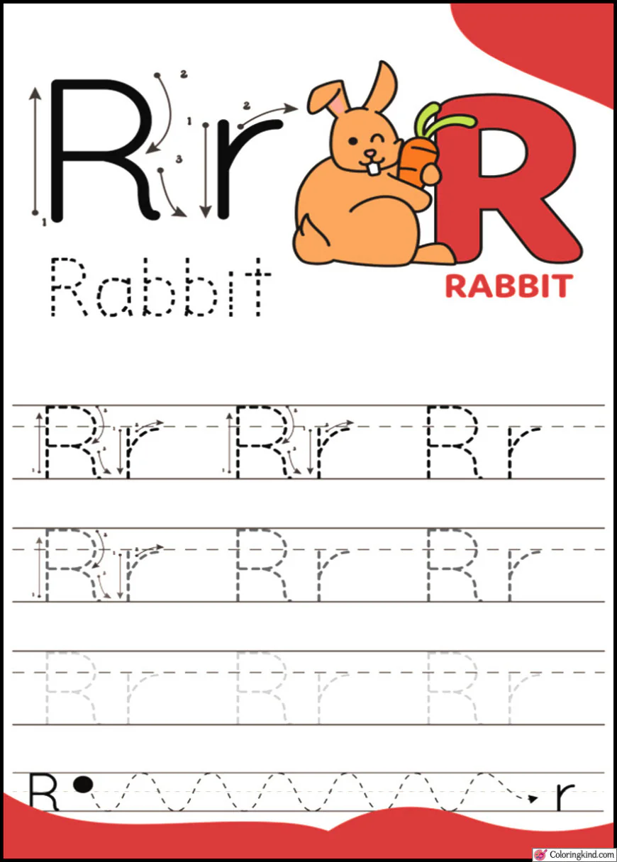 Pencil Control Tracing Four