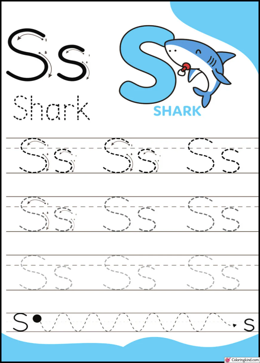 Pencil Control Tracing Four