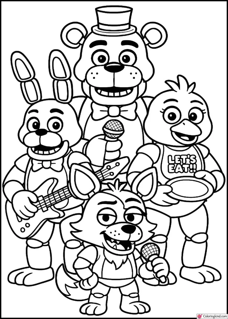 Freddy & Friends Band Poster