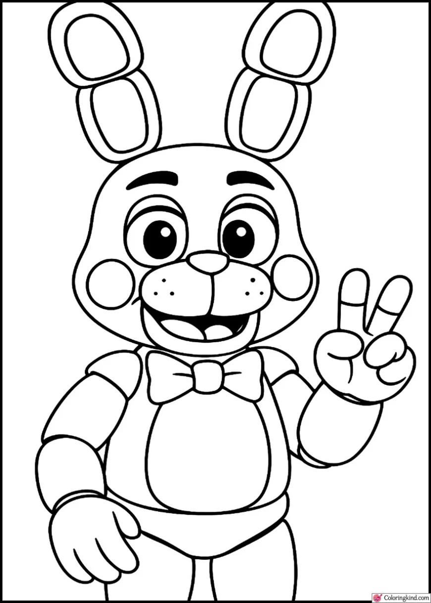 Toy Bonnie Peace Sign