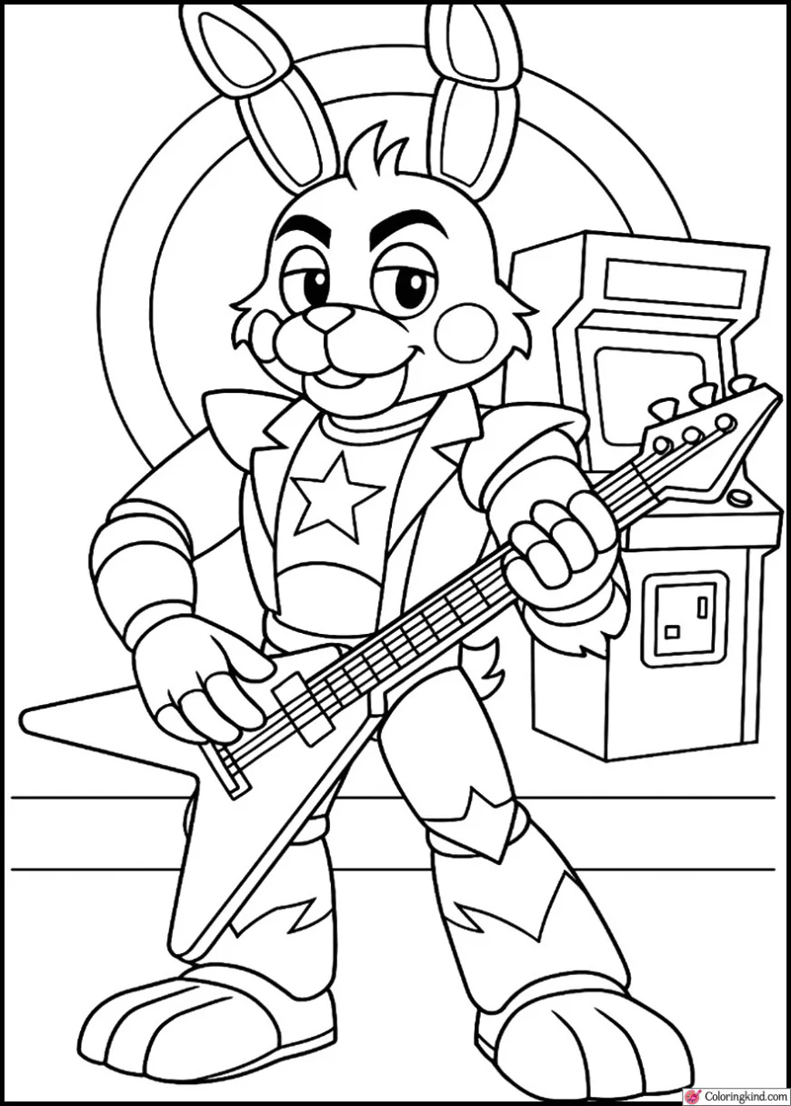 Glamrock Bonnie Arcade Vibes