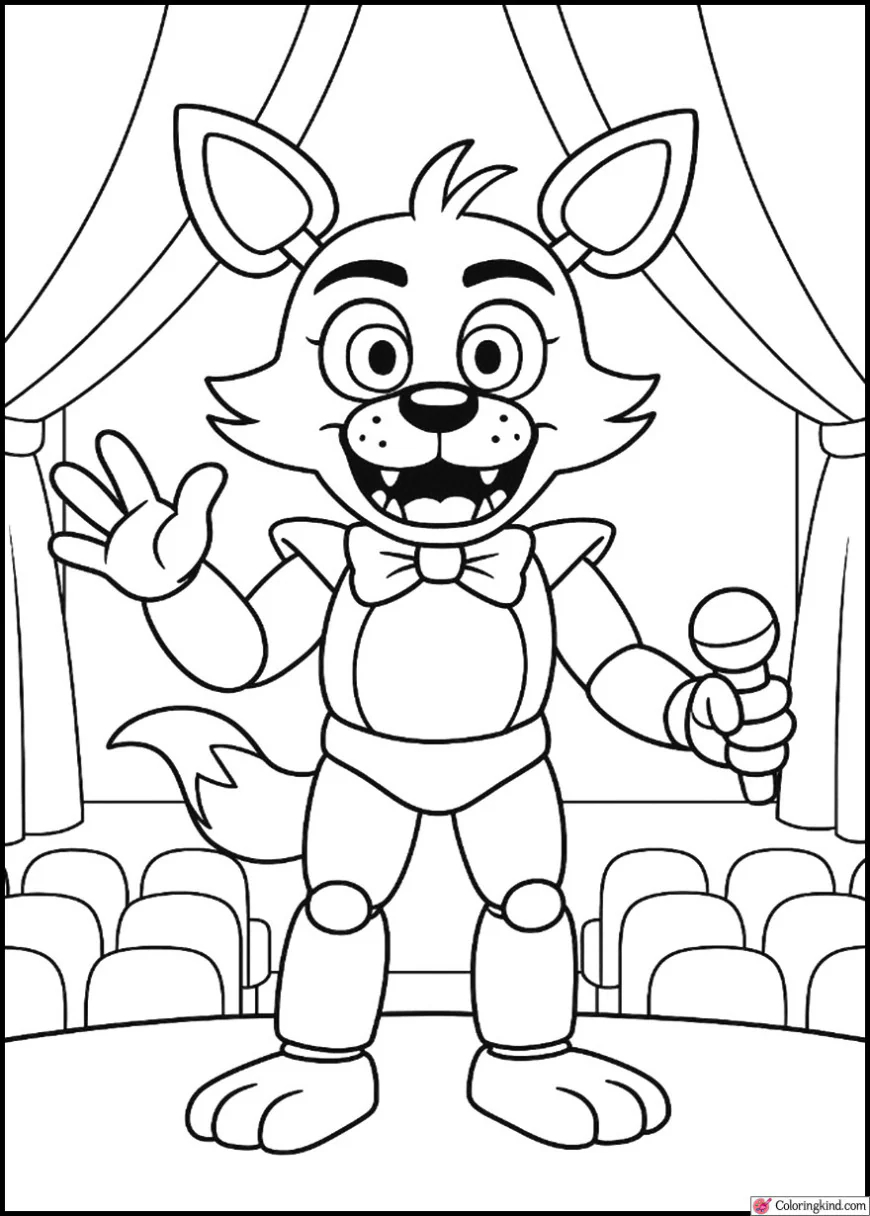 Funtime Foxy in Dark Auditorium