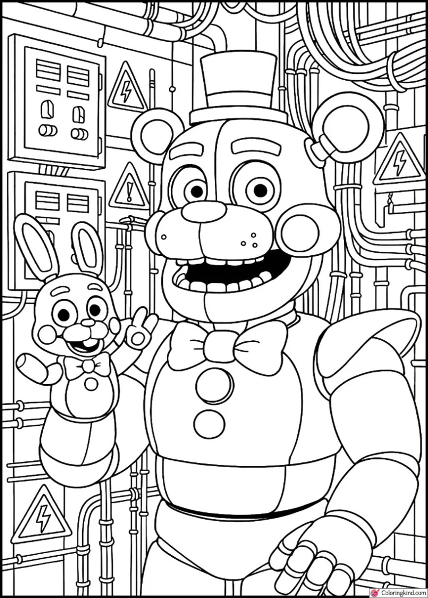 Funtime Freddy in Breaker Room