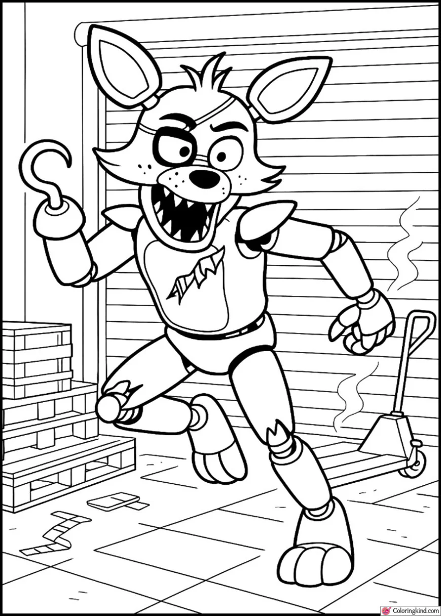 Withered Foxy in Loading Dock