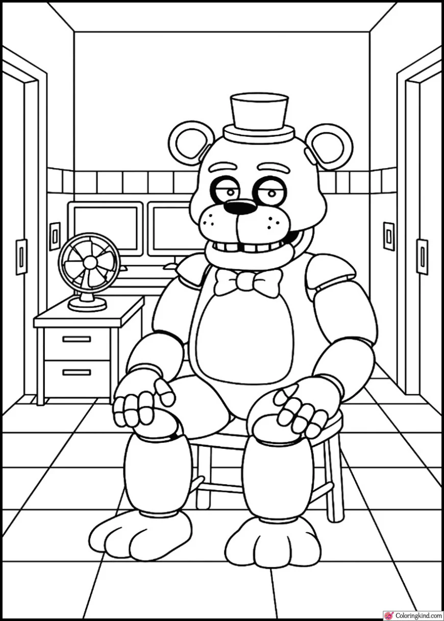 Golden Freddy in Office Night Watch