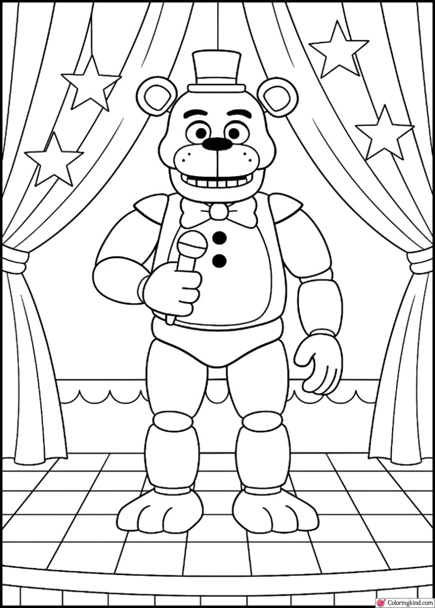 Freddy on Pizzeria Stage