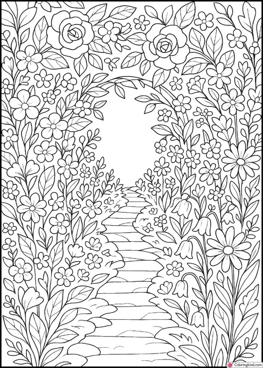 Secret Garden Floral Path