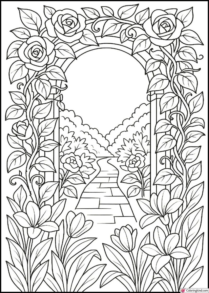 Enchanted Garden Arch with Vines
