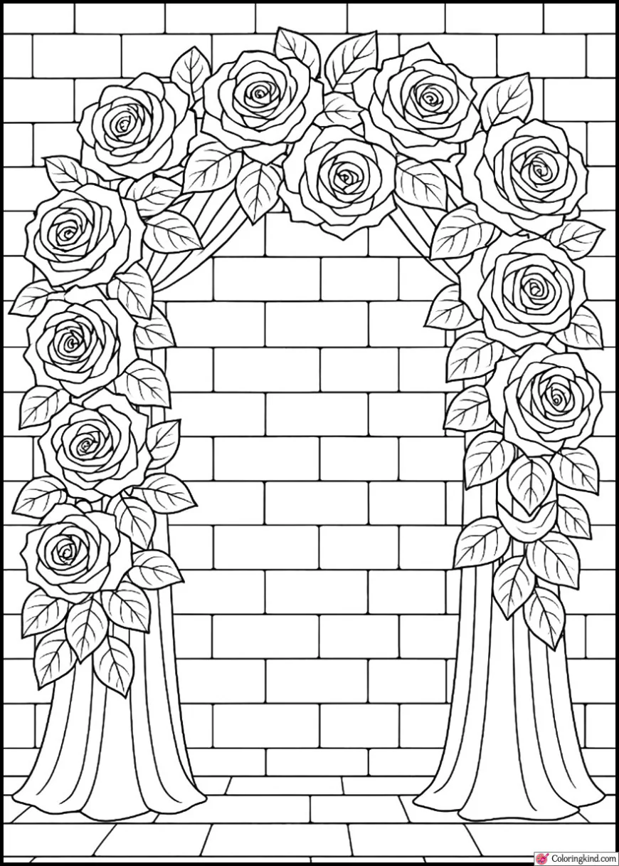 Wedding Arch of Roses