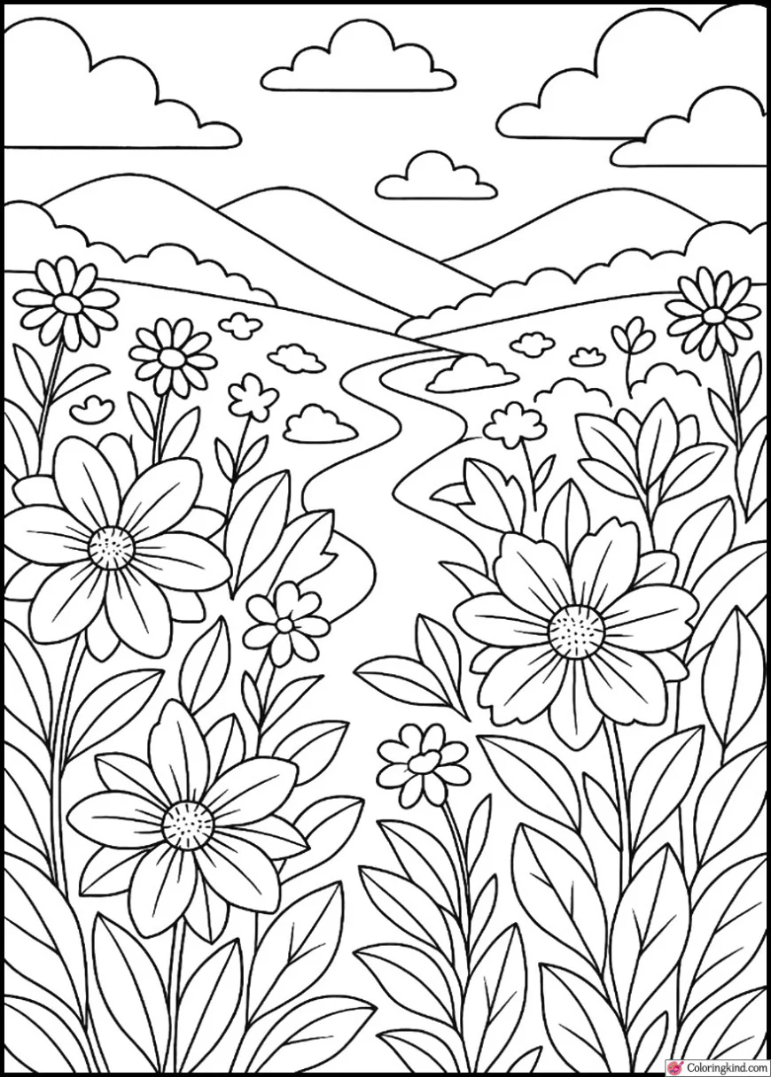 Pathway through Floral Hills