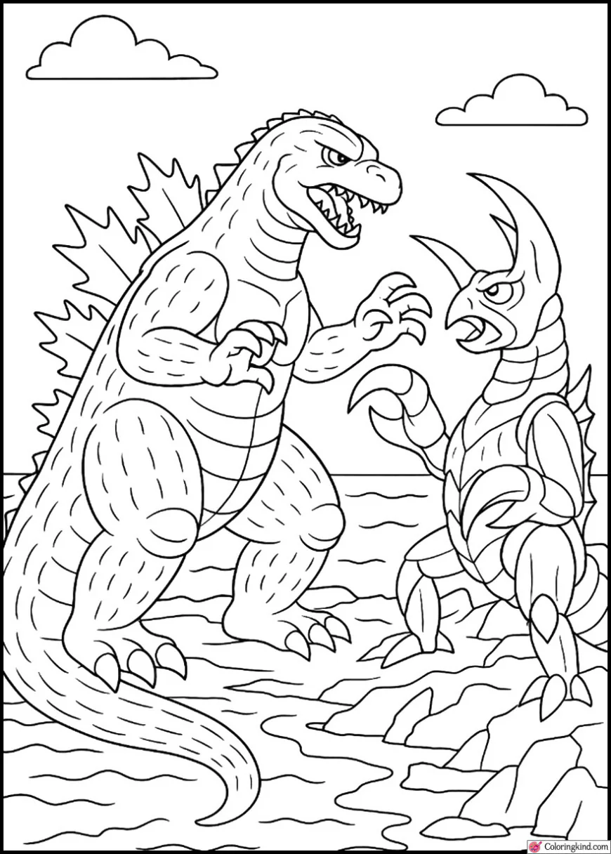 Godzilla vs. Ebirah at Ocean Shore