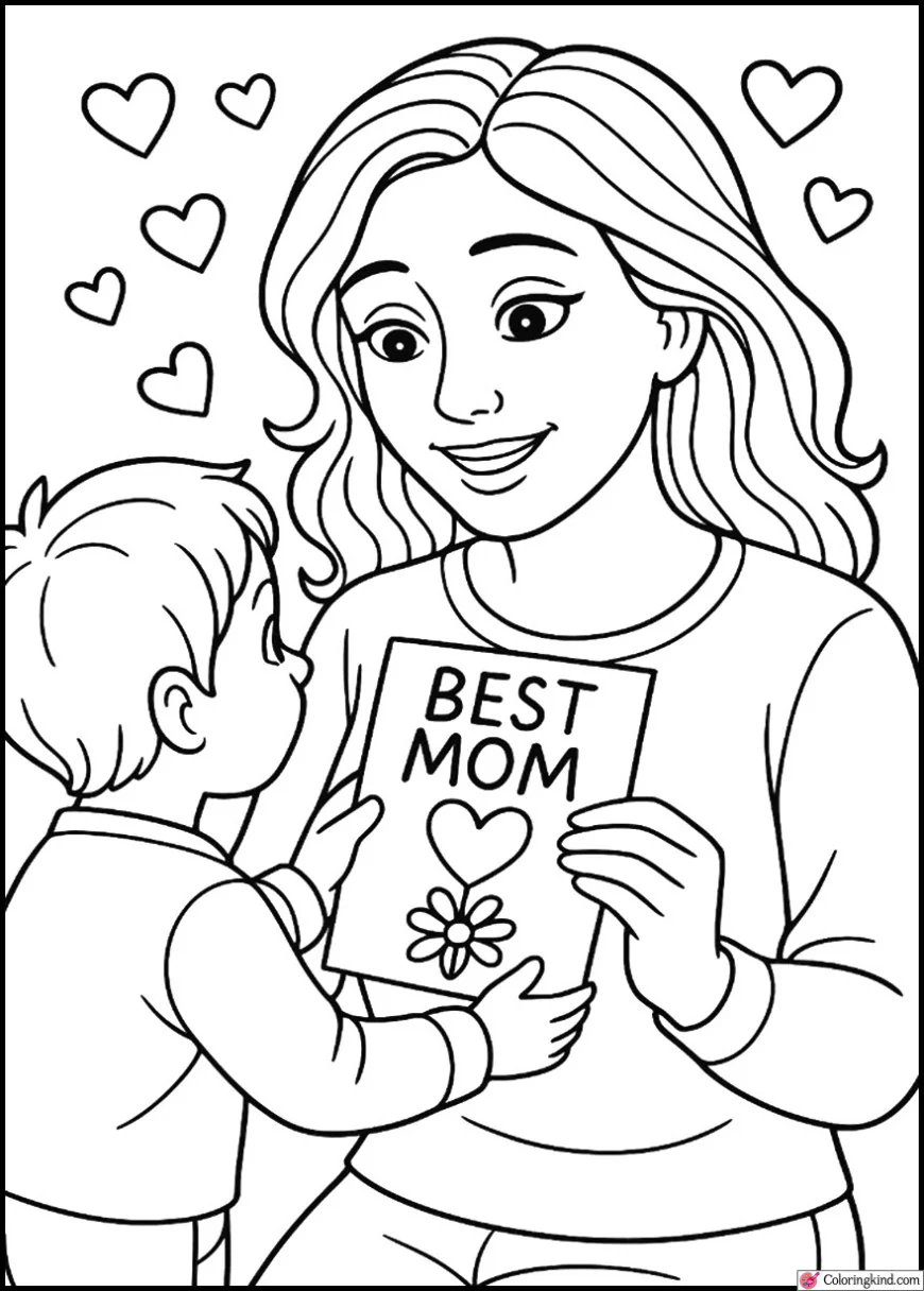 Mom Receiving Handmade Gift
