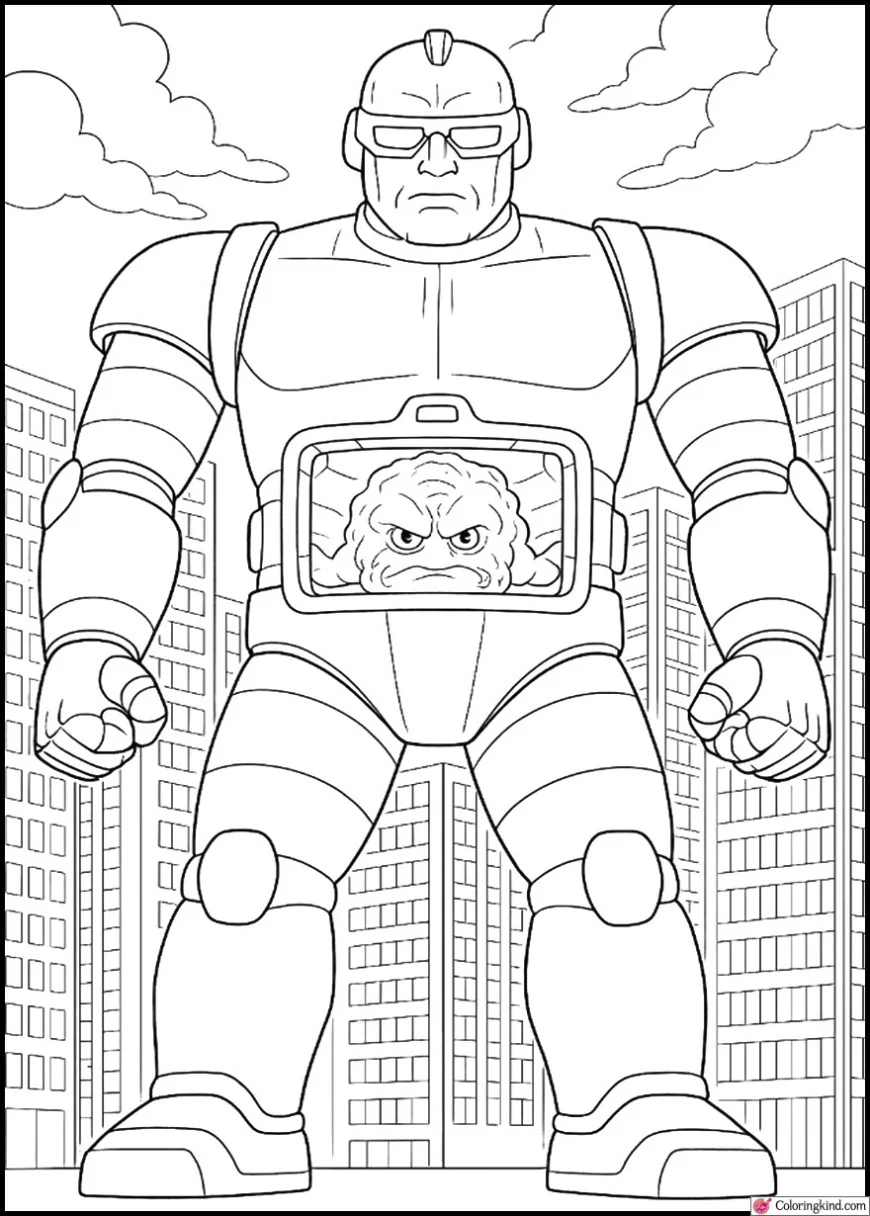 Krang’s Robot Body in the City Center