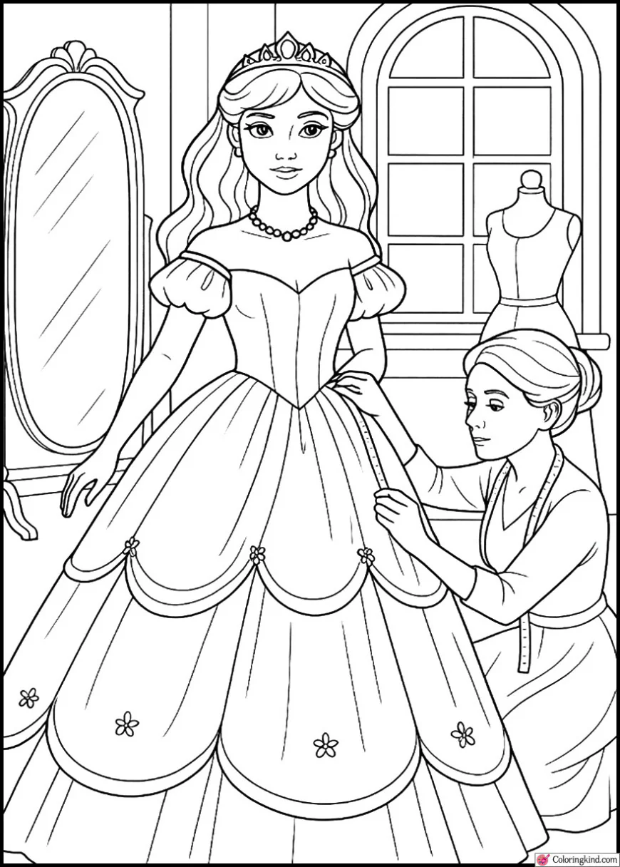 Princess Ball Gown Fitting
