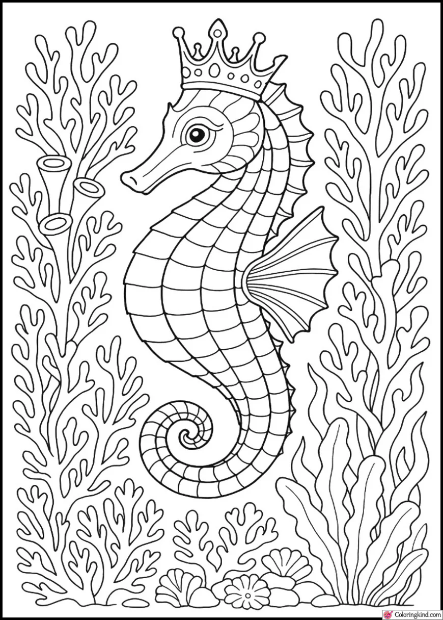 Coral Kingdom with Seahorse Queen