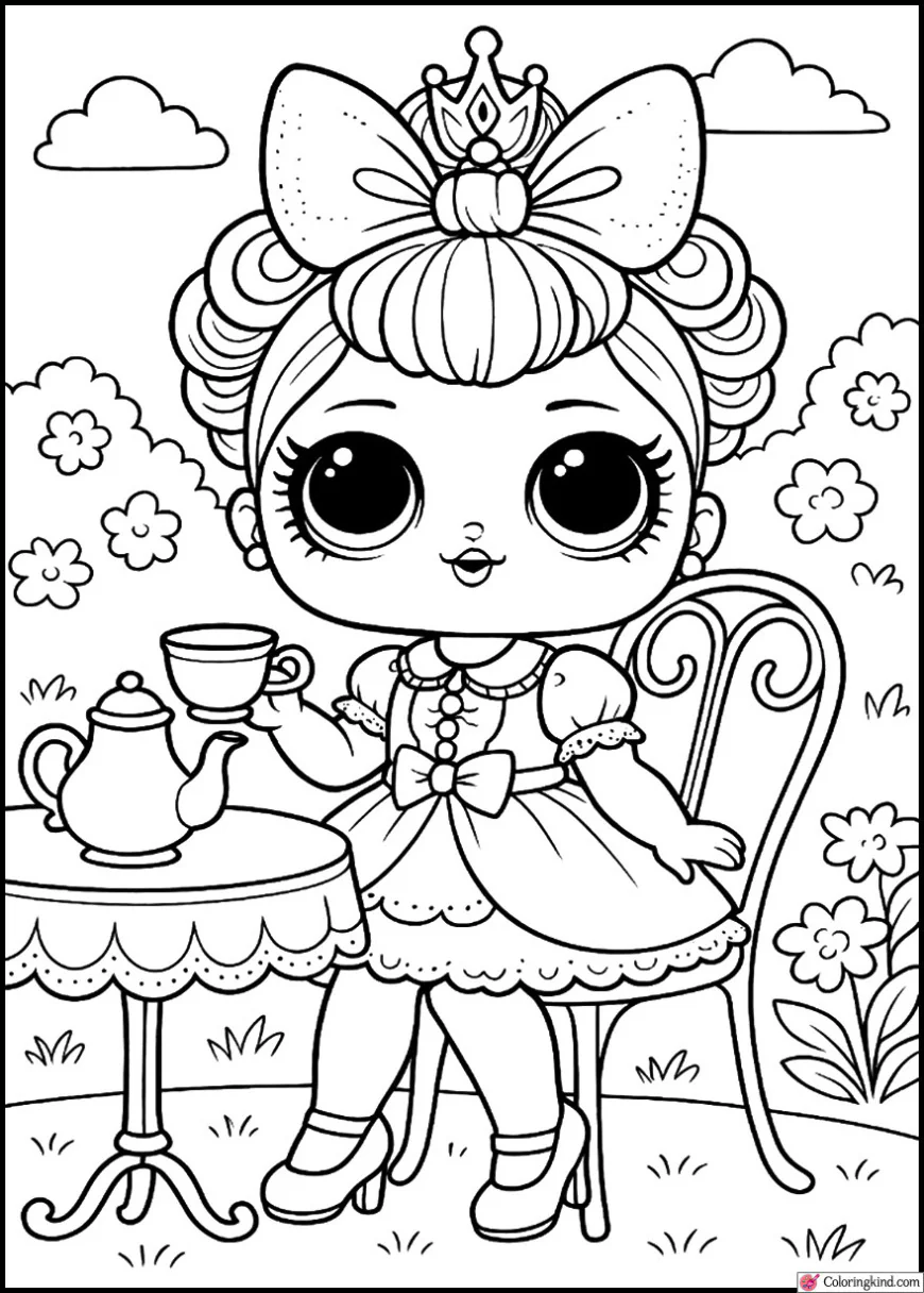 Royal High-Ney Having a Garden Tea Party