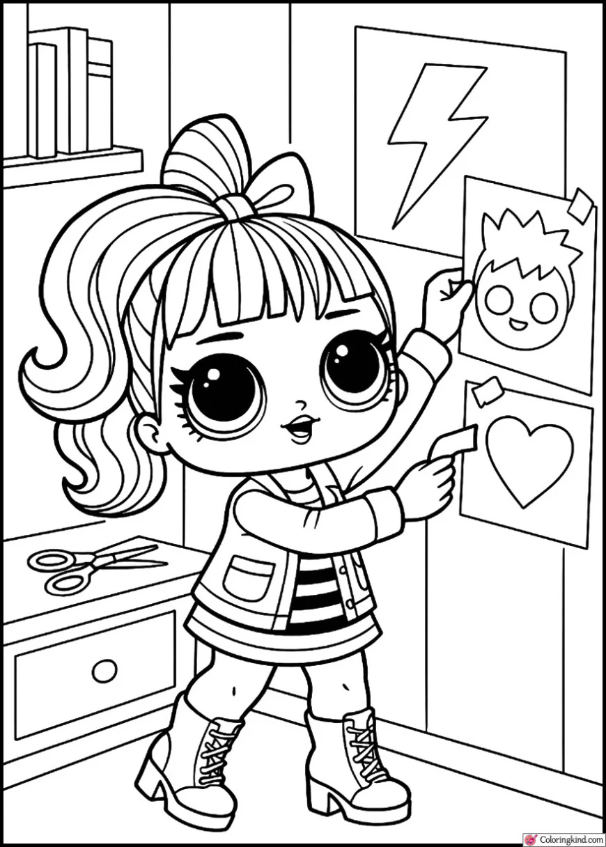 Neonlicious Hanging Posters in Her Room