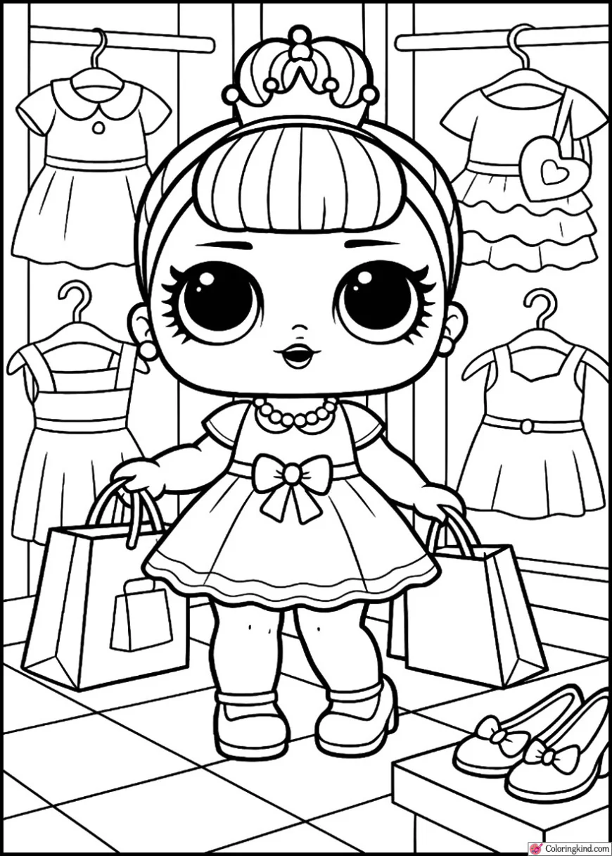 Miss Baby Shopping for Clothes at the Mall