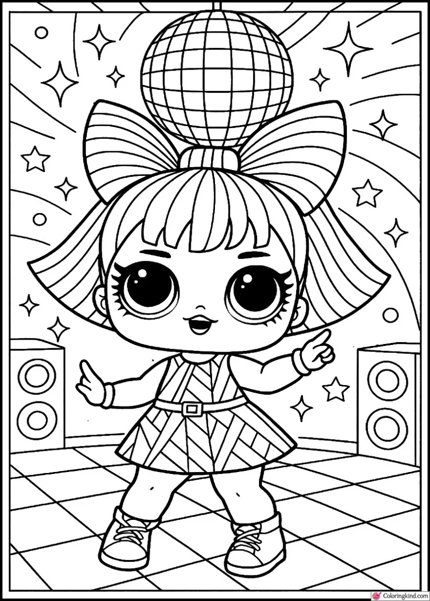 Neon Q.T. Dancing in a Disco Room