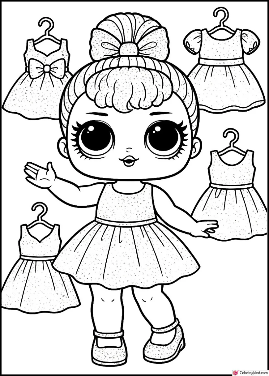 Glitter Queen Trying on Sparkly Dresses