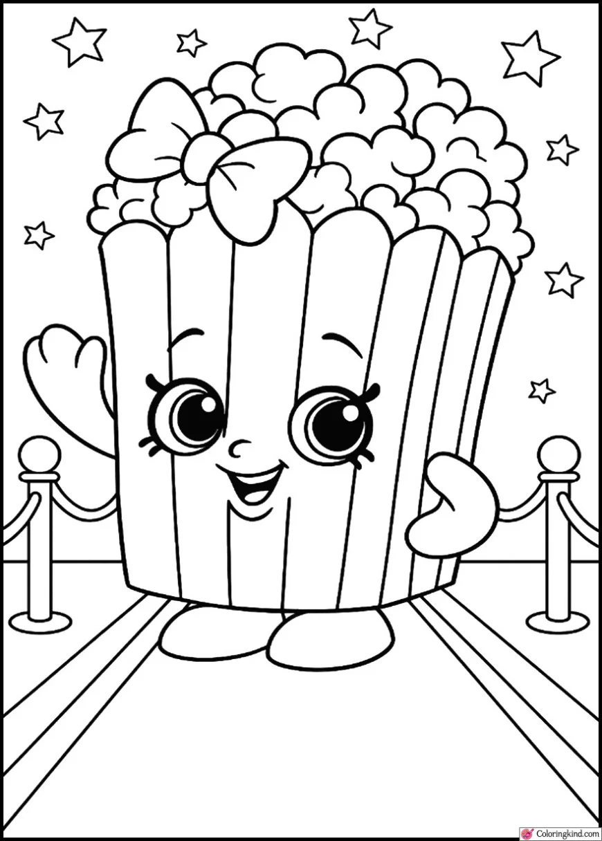 Poppy Corn at a Movie Premiere Red Carpet