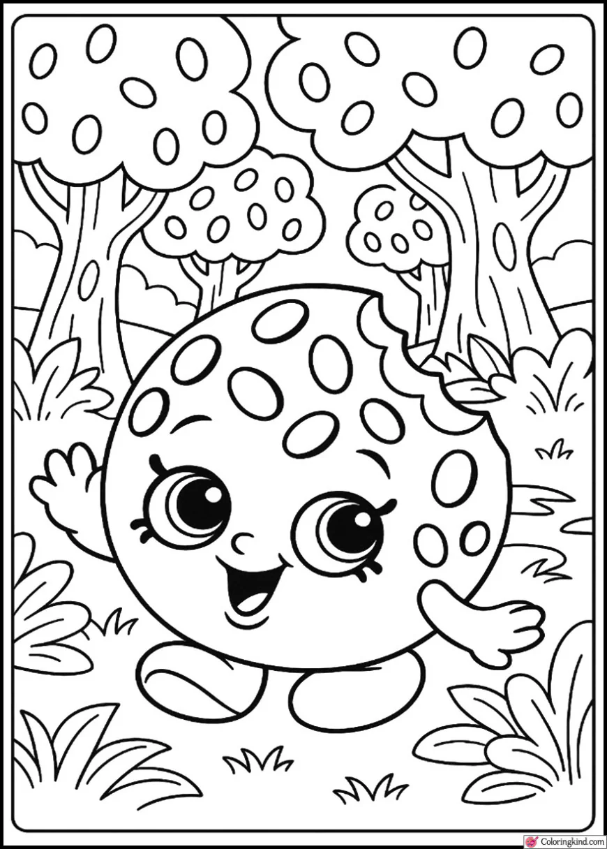 Kooky Cookie Playing in a Cookie Forest