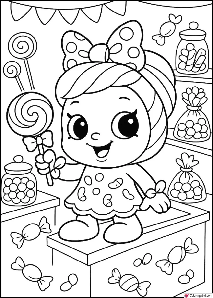 Mandy Candy at a Sweet Candy Shop