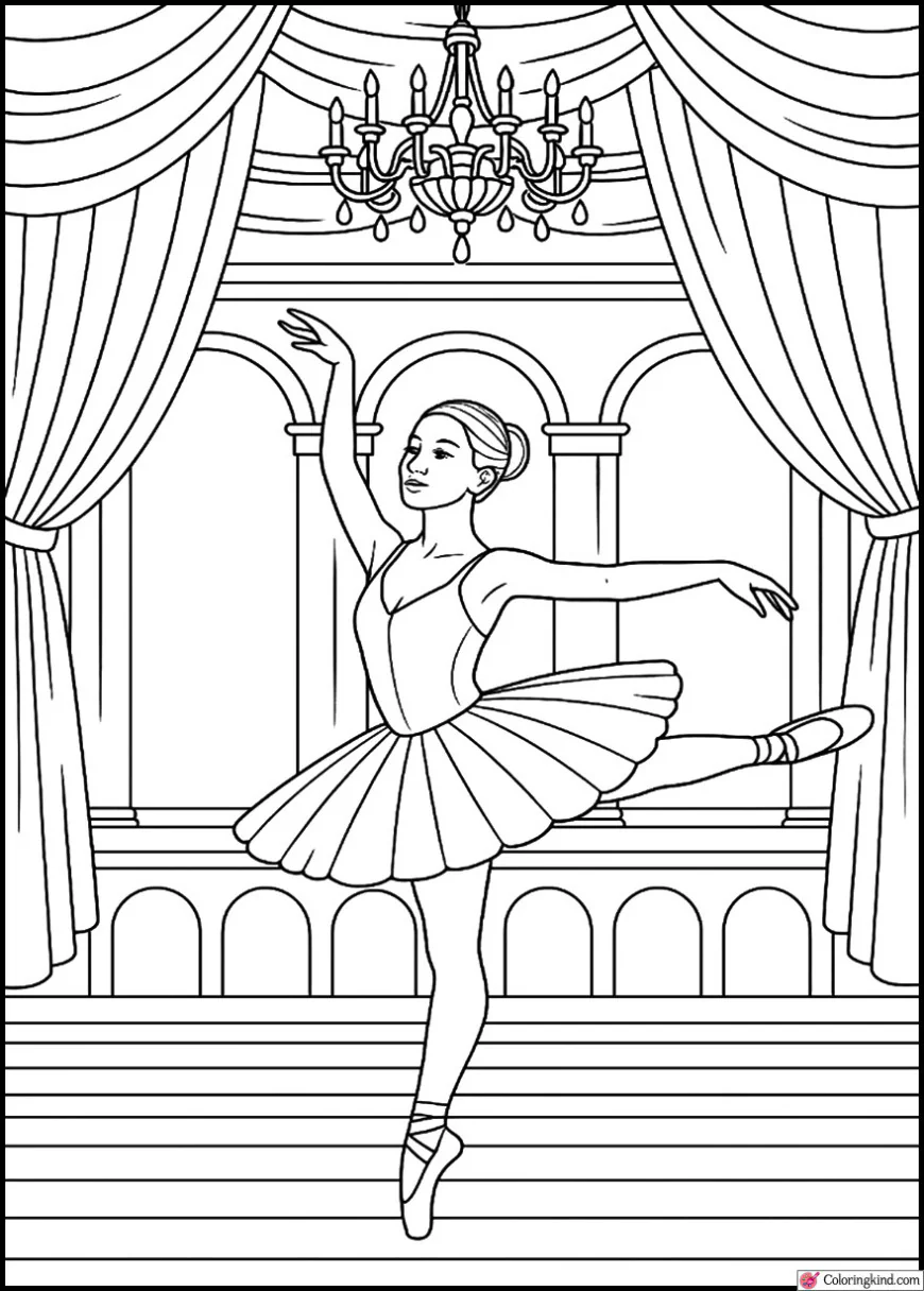 Ballet Performance on Grand Stage