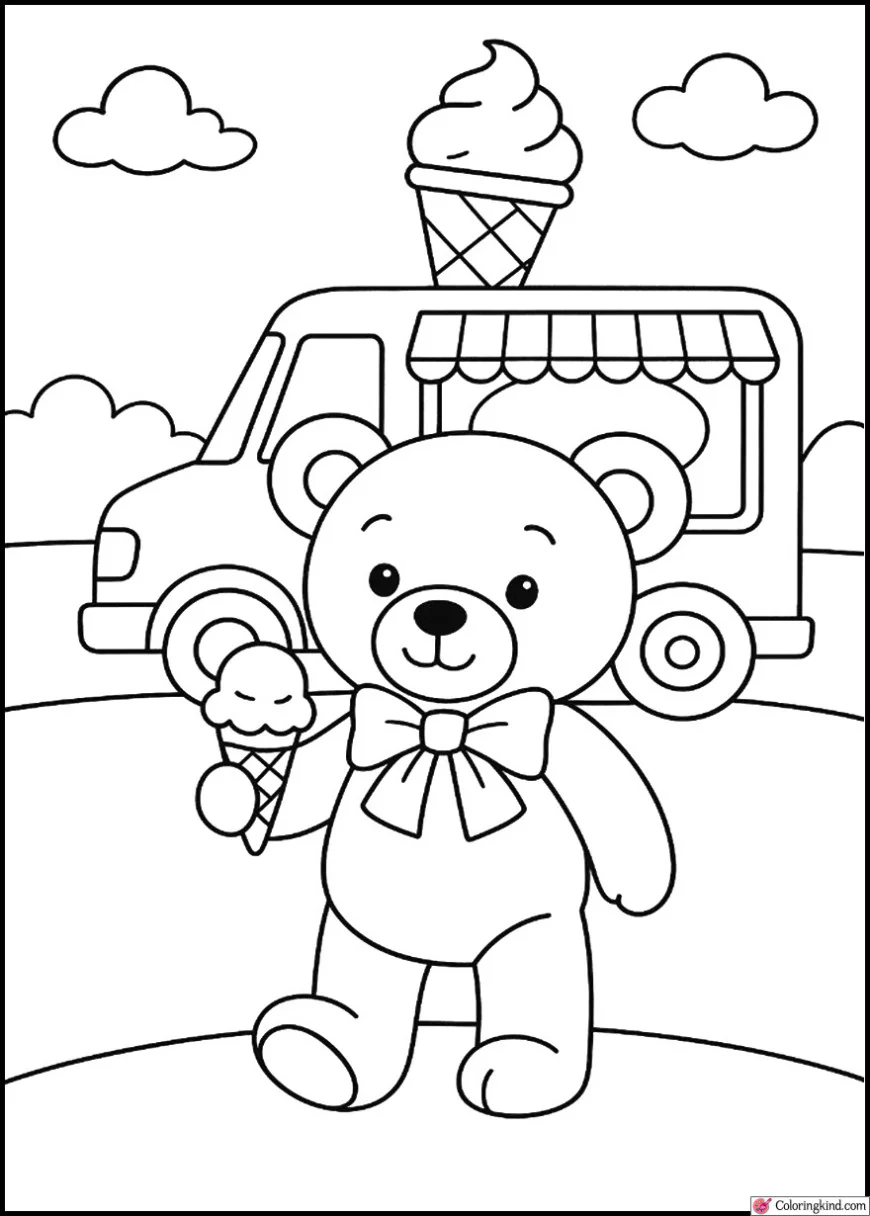 Teddy Bear and the Ice Cream Truck