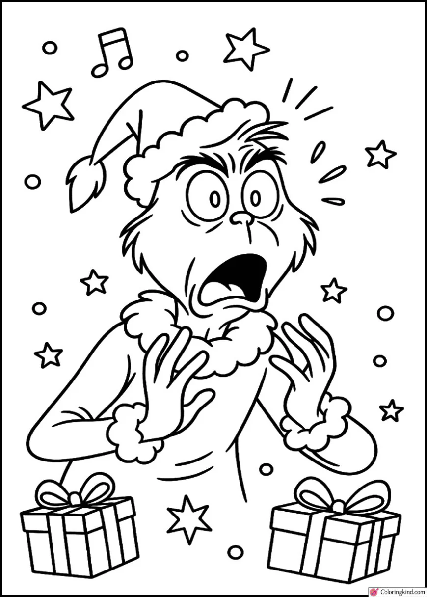 The Grinch Surprised by Christmas Cheer