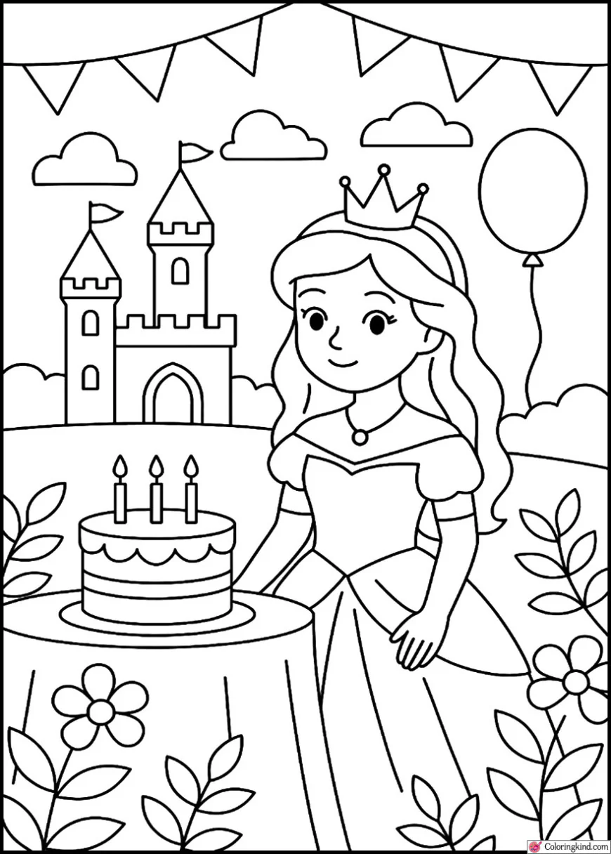 Princess Birthday Party in a Castle Garden
