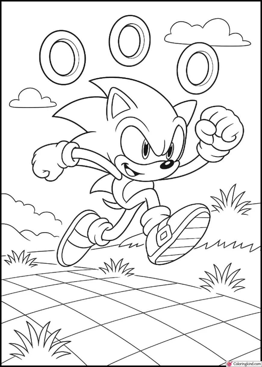 Sonic jumping over golden rings