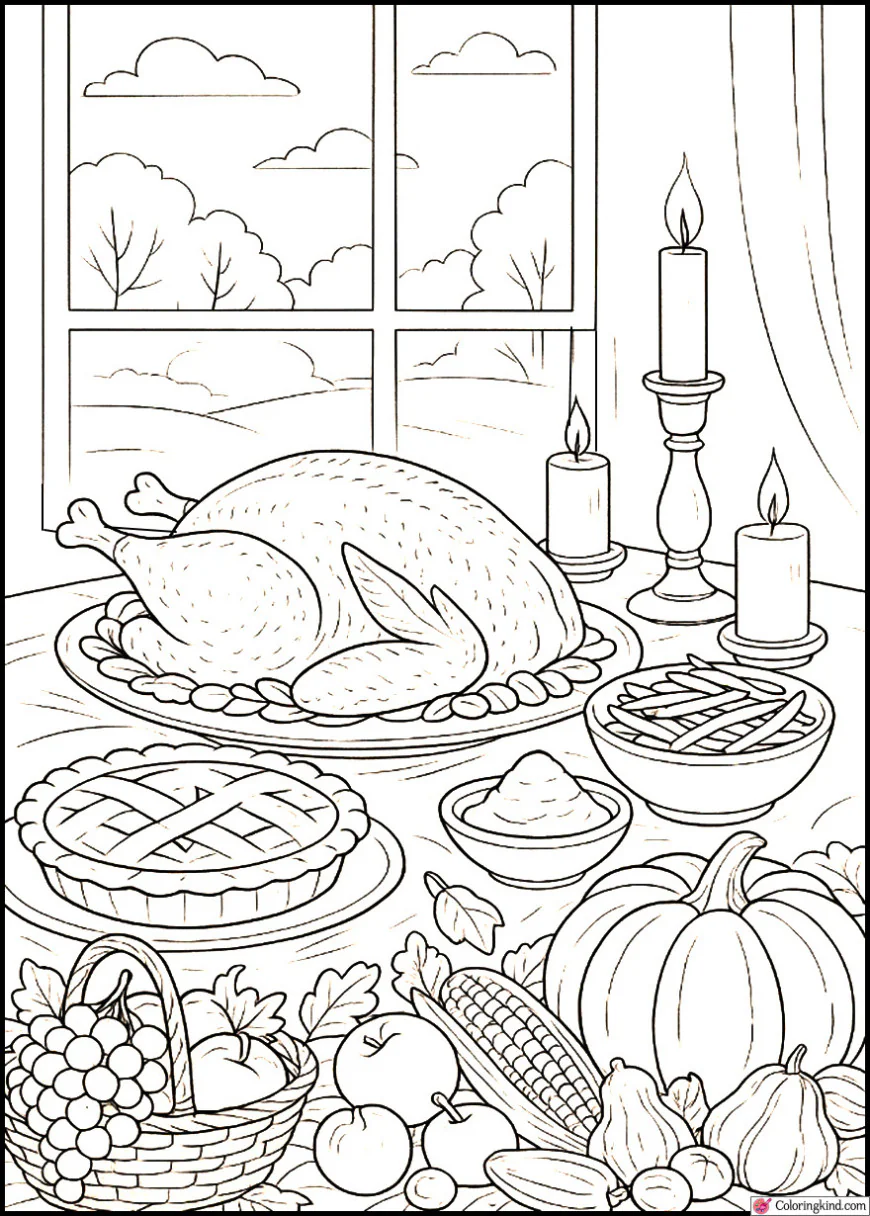 Thanksgiving Feast by Candlelight