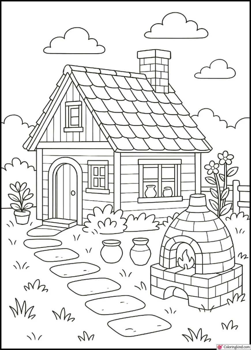 Potter’s Clay Cottage with Garden Kiln