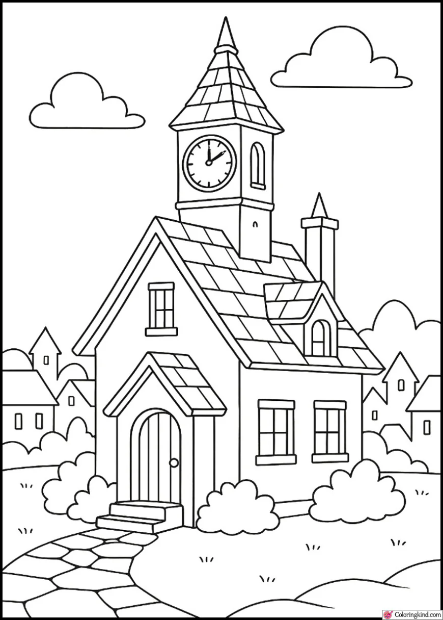 Clock Tower Home in Fantasy Town