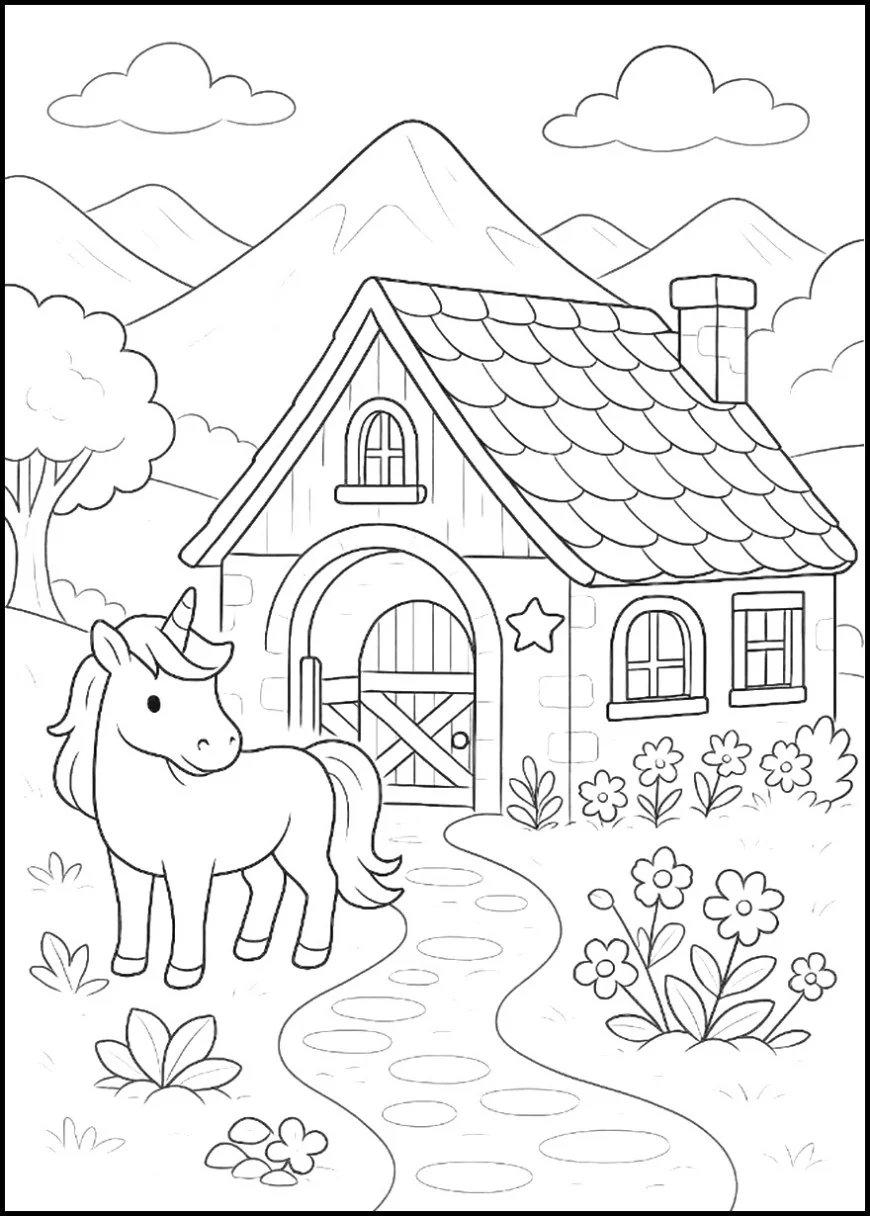 Unicorn Stable Cottage in Fantasy Valley
