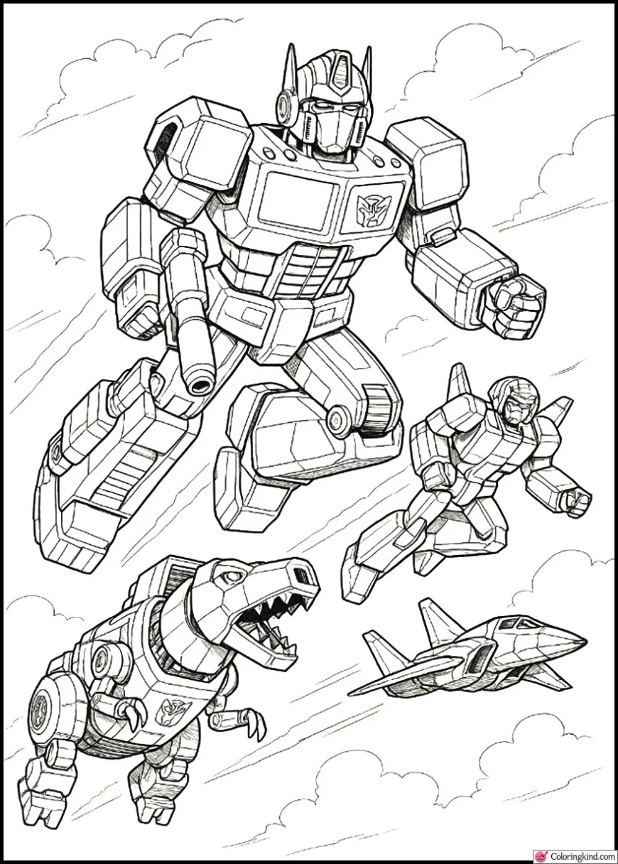 Cybertron War Machines in the Sky