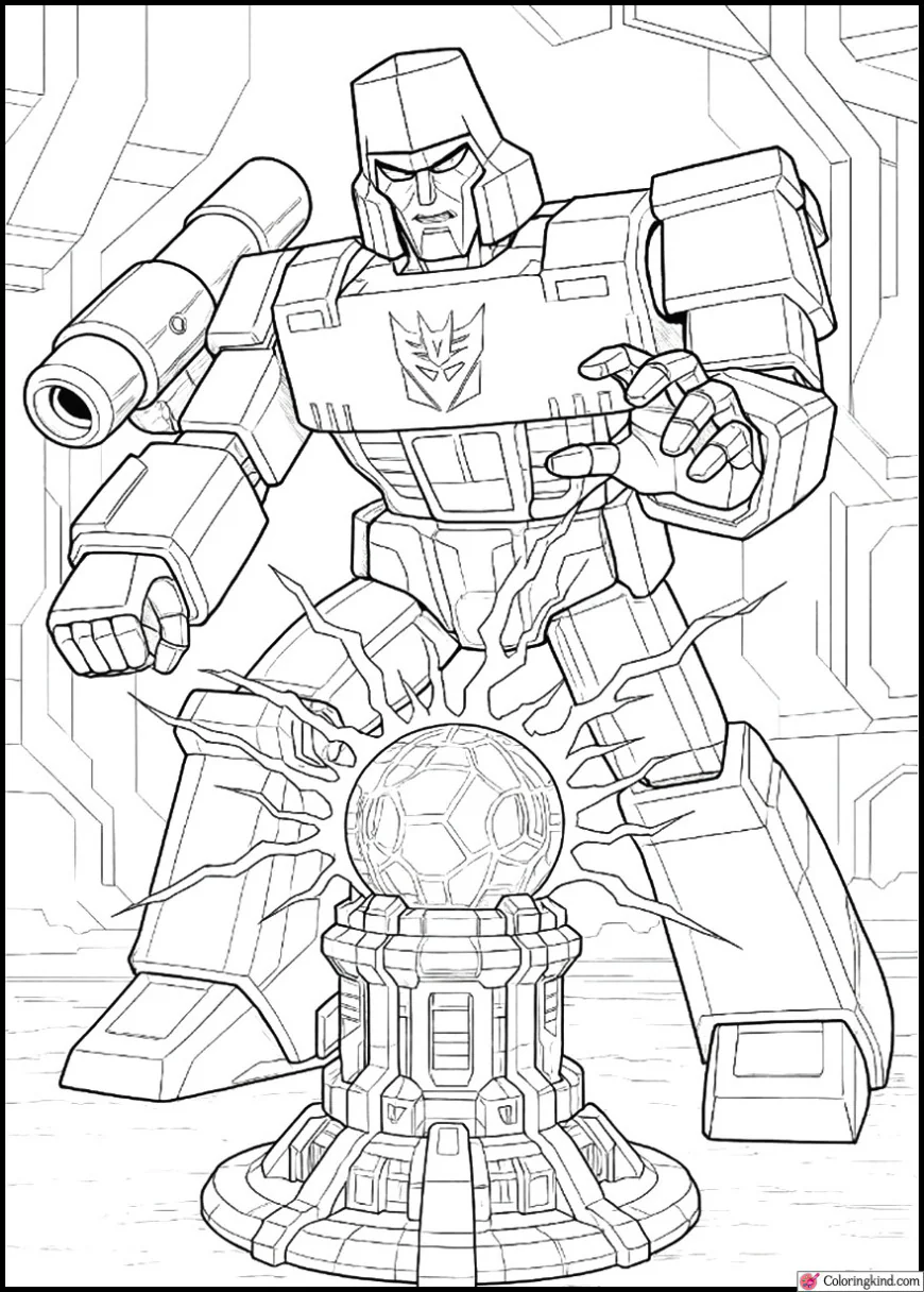 Megatron Controlling the Energon Core